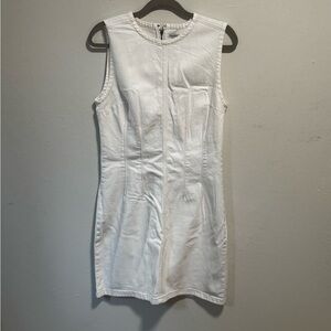Abercrombie & Fitch Cream Denim Dress